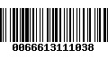 Código de Barras 0066613111038