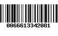 Código de Barras 0066613342081