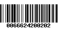 Código de Barras 0066624200202