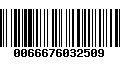 Código de Barras 0066676032509