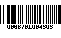 Código de Barras 0066701004303