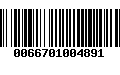 Código de Barras 0066701004891