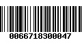 Código de Barras 0066718300047