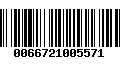 Código de Barras 0066721005571