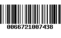 Código de Barras 0066721007438