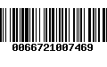 Código de Barras 0066721007469