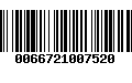 Código de Barras 0066721007520