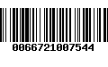 Código de Barras 0066721007544