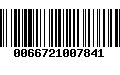 Código de Barras 0066721007841