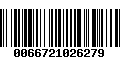 Código de Barras 0066721026279
