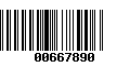 Código de Barras 00667890