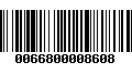 Código de Barras 0066800008608