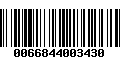 Código de Barras 0066844003430