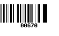 Código de Barras 00670