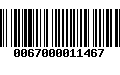 Código de Barras 0067000011467