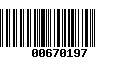 Código de Barras 00670197