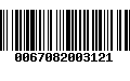 Código de Barras 0067082003121