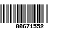 Código de Barras 00671552