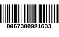 Código de Barras 0067300921633