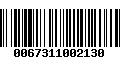 Código de Barras 0067311002130