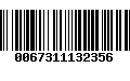 Código de Barras 0067311132356