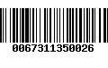 Código de Barras 0067311350026
