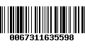 Código de Barras 0067311635598