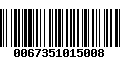 Código de Barras 0067351015008