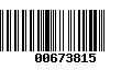 Código de Barras 00673815