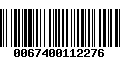 Código de Barras 0067400112276