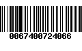 Código de Barras 0067400724066