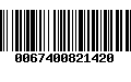 Código de Barras 0067400821420