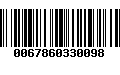 Código de Barras 0067860330098