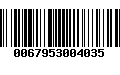 Código de Barras 0067953004035