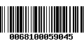 Código de Barras 0068100059045