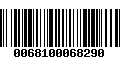 Código de Barras 0068100068290