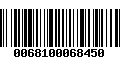 Código de Barras 0068100068450