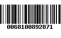 Código de Barras 0068100892871