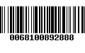 Código de Barras 0068100892888