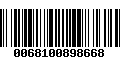 Código de Barras 0068100898668