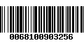 Código de Barras 0068100903256