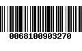 Código de Barras 0068100903270