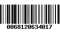 Código de Barras 0068120634017