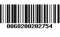 Código de Barras 0068200202754