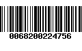 Código de Barras 0068200224756