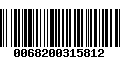 Código de Barras 0068200315812