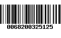 Código de Barras 0068200325125