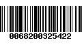 Código de Barras 0068200325422