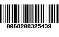 Código de Barras 0068200325439