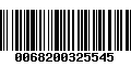 Código de Barras 0068200325545